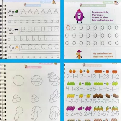 Cahier de calligraphie magique pour enfants