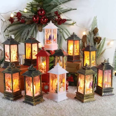 Lanterne de noël, décorations pour la maison