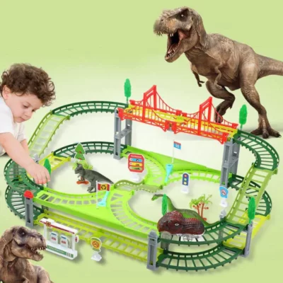Manège jouet park dinosaure double couche