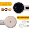Mélangeur batteuse rechargeable 3 niveaux de vitesse