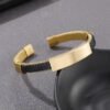 Bracelet Hip-hop en acier personnalisable - or