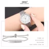 Montre de luxe en Argent avec bracelet - présentation