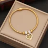 Bracelet de Ensemble bijoux en acier inoxydable pour femmes