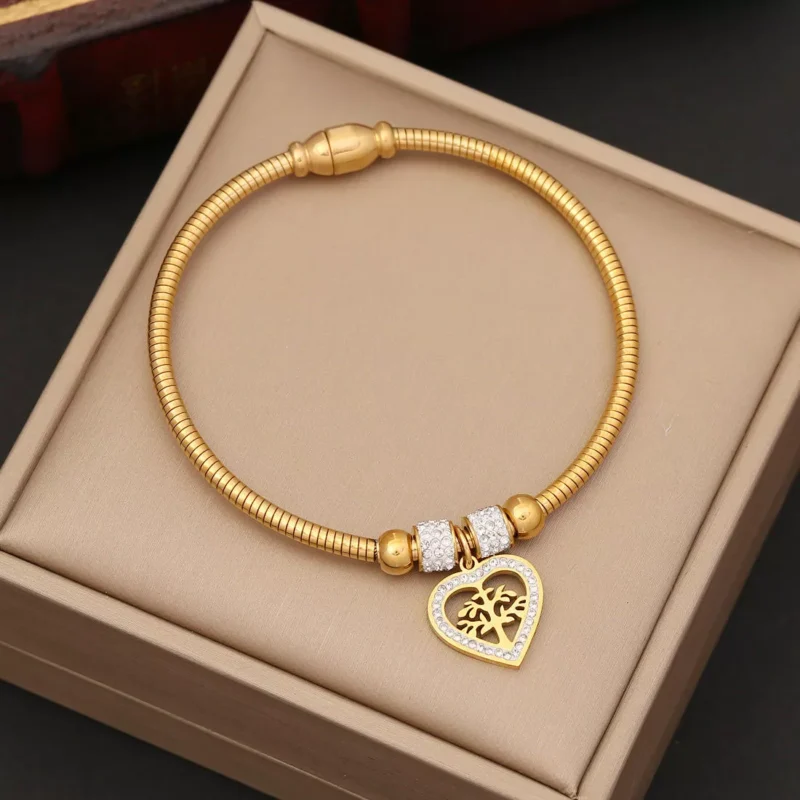Bracelet de Ensemble bijoux en acier inoxydable pour femmes