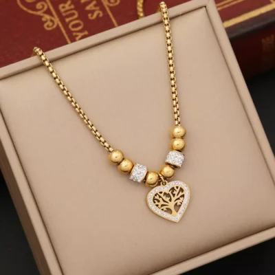 Collier de Ensemble bijoux en acier inoxydable pour femmes