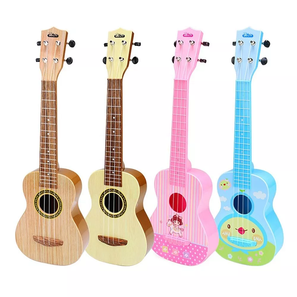 Quatre cordes Guitare Jouet Éducation précoce Ukulélé Enfants-3