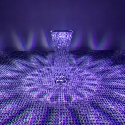 Lampe de table en cristal