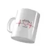 Mug Personnalisé Coeur vibrant - gauche