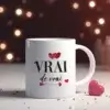 Tasse Amour vrai personnalisée