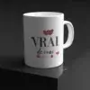 Tasse Amour vrai personnalisée