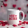 Tasse be mine avec deux cœur