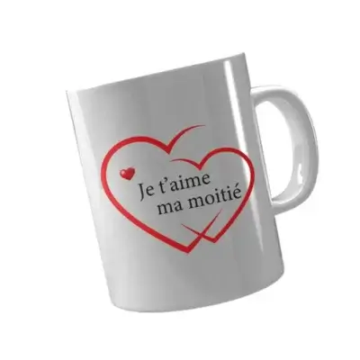 Mug je t'aime dans cœur