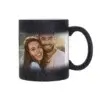 Tasse magique mat avec paillettes noire