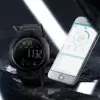 Skmei Montre connectée posée sur une table avec un téléphone à côté