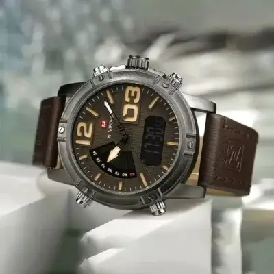 Montre homme NAVIFORCE 9095 sur une table