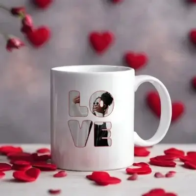 Alternative view of Mug LOVE personnalisé avec Photo