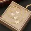 design-papillon-coquillage-ensemble-bijoux-elegant-femme