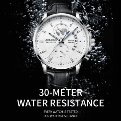 Montre LOUIE JUELEN modèle 576 au design élégant, parfaitement adaptée aux tenues professionnelles ou habillées.