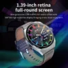 Écran HD de 1,39 pouce sur la montre GT5 Max, bord à bord, offrant une résolution 360x360 pour une expérience visuelle claire et immersive.
