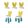 Chaise enfant en forme de lapin, modulable et facile à assembler — design mignon et sécurisé, parfait pour accompagner la table de construction.