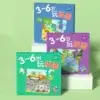 Livre-puzzle magnétique pour enfants 3-6 ans — chaque livre contient 3 scènes amovibles (animaux, véhicules, dinosaures) pour un jeu éducatif et captivant.