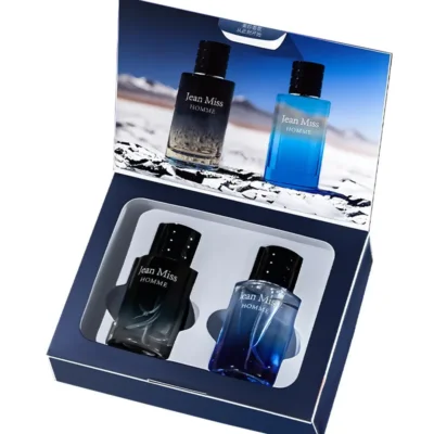coffret parfum homme Jean Miss duo noir bleu